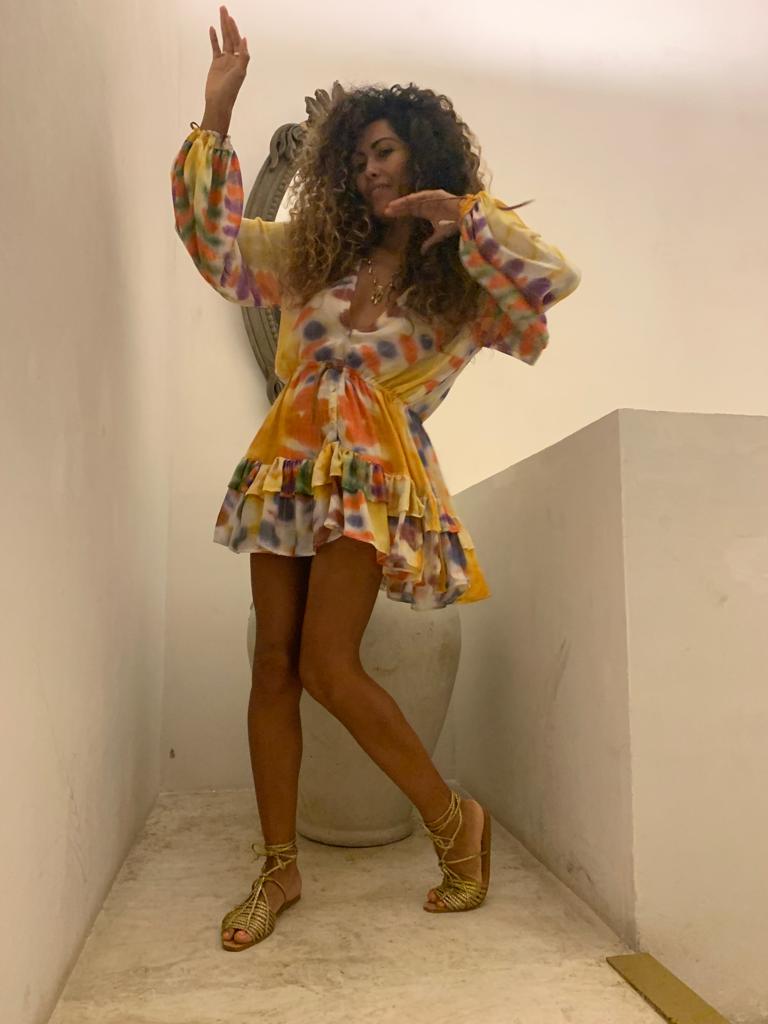 Baja Dress — Tie-Dye Cotton Mini Dress