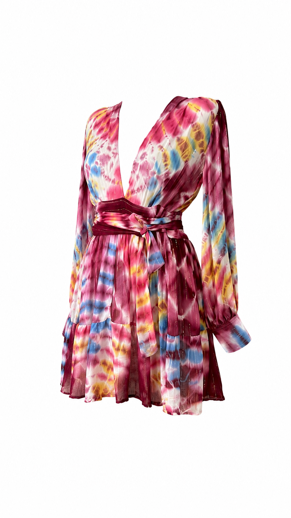 Baja Dress — Tie-Dye Cotton Mini Dress