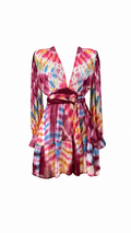 Baja Dress — Tie-Dye Cotton Mini Dress