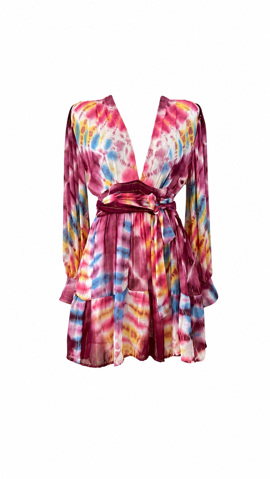 Baja Dress — Tie-Dye Cotton Mini Dress