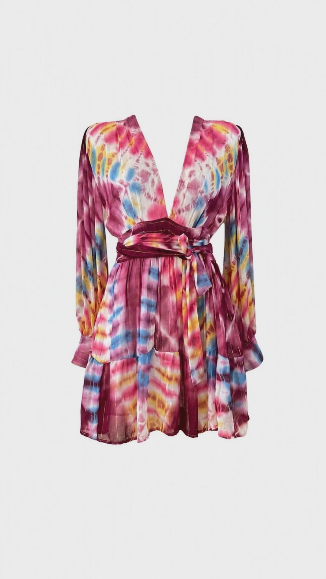 Baja Dress — Tie-Dye Cotton Mini Dress